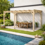 Pérgola Laminada 6x3 Anexada