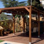 Pérgola madera 5x3 Techada