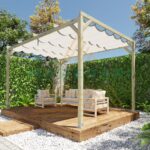 Pérgola Maciza 4x3 con Toldo Corredero