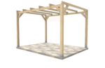 Pérgola madera 4x3
