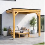 Pérgola Laminada 3x3 Techada Anexada - Imagen 2