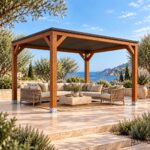 Pérgola Laminada 3x3 Techada
