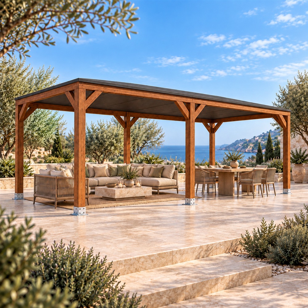 Pérgola madera 5x3 Techada Pérgola madera 5x3 Techada - Imagen 1