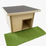 Caseta madera perro mediano-grande 116x94x106 - Imagen 2